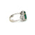 Estate Certified 3,33 Carat Natural Emerald Diamonds Gold Ring