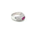 Estate Ruby Diamond Pavé Gold Band Ring