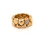 Cartier Diamond Double Coeurs Gold Band Ring