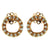 Rose Gold Circle Earrings