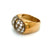 Art Deco Diamonds 18 kt Gold and Silver Ring