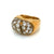 Art Deco Diamonds 18 kt Gold and Silver Ring