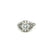 Certified Bulgari Diamond Trombino Platinum ring, CA. 1950s