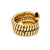 Bulgari Tubogas Serpenti Peridot 18k Yellow Gold 3-Row Ring