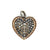 Diamond, Gold and Silver Heart Pendant