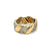 David Webb Diamond Gold Band Ring