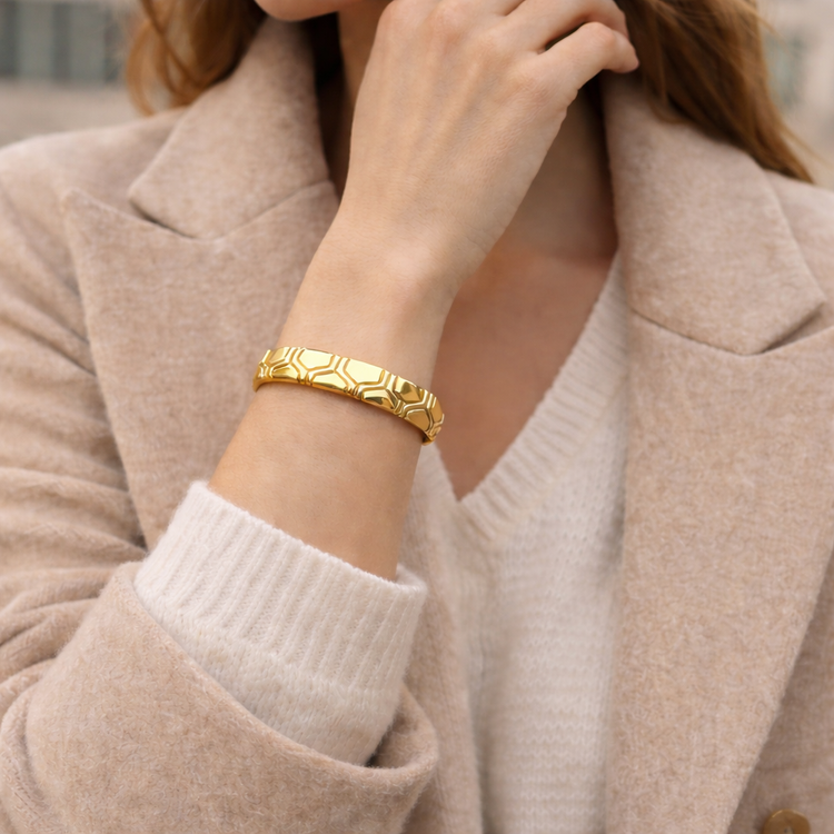Bulgari “Alveare” Cuff Bangle — 1980s