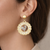 Vintage Chantecler Capri Rooster Logo Earrings in 18k Gold and Diamonds