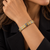 Bulgari Parentesi 18K Yellow Gold and Stainless Steel Open Bangle Bracelet, 1980