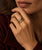 Vintage Bulgari Serpenti Sapphire and Diamond 18k Yellow Gold Bypass Ring