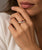 Larry Jewelry Diamond and Ruby 18k Two-Tone Gold Ring