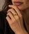 Damiani Diamond 18k Yellow and White Gold Sculptural Ring