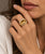 Impressive 20 Carat Natural Citrine and Diamond 18k Yellow Gold Cocktail Ring