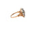 Victorian Diamond Gold and Silver Ring and Earrings Set