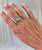 Victorian Diamond Gold and Silver Ring and Earrings Set