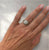 Art Deco Diamond Plaque Filigree Engagement Ring