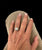 Art Deco Diamond Plaque Filigree Engagement Ring