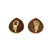 Marina B Black Mother-of-pearl Gold  Earrings