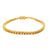 CTW 6.5 Natural Yellow Sapphire Gold Tennis Bracelet