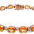 CTW 16 Natural Padparadsha Diamond Rose Gold Link Bracelet