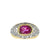 Vintage Cerified Burma Ruby No Heat Diamond Filigree Gold Ring