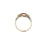 Belle Epoque Certified Burma Ruby No Heat Diamond Engraved Gold Ring