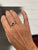 Belle Epoque Certified Burma Ruby No Heat Diamond Engraved Gold Ring