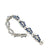 Retro Sapphire Diamond Link Bracelet