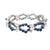 Retro Sapphire Diamond Link Bracelet