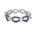 Retro Sapphire Diamond Link Bracelet