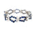 Retro Sapphire Diamond Link Bracelet