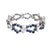 Retro Sapphire Diamond Link Bracelet