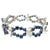 Retro Sapphire Diamond Link Bracelet