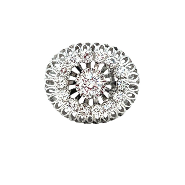 Vintage Diamond Bombe Ring
