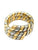 Bulgari Serpenti Tubogas Ring in 18k Yellow Gold and Steel, 1980s