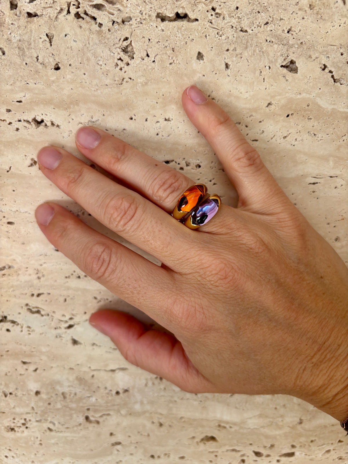 Vintage Bulgari “Celtaura” Ring – 18k Yellow Gold & Citrine – Circa 1980