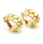 Cartier Double Coeurs Gold Hoop Earrings