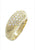 Bulgari Tronchetto Diamond Gold Band Ring