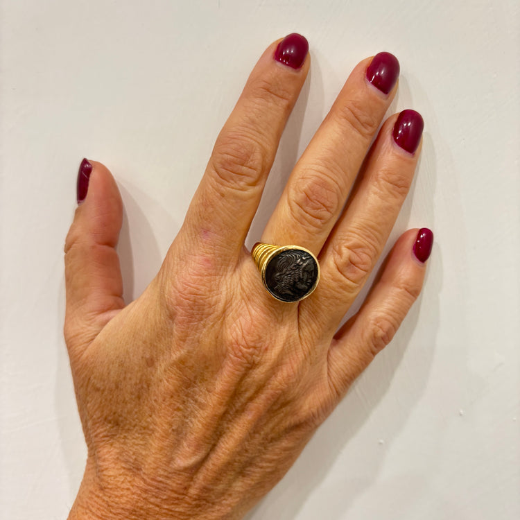 Bulgari Monete Coin Ring, 1980s