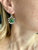 Art Deco Certificate Colombia Emerald Diamond Gold Drop Earrings, 1930s