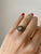 Art Deco 0.80 Carat Diamond Sapphire Filigree Ring