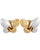 Bulgari Farfalle Diamond White and Yellow Gold Butterfly Clip-On Earrings