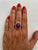 Estate 8.50 Carat Natural Ruby Cabochon Diamond Ring