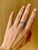 Certified Bulgari Diamond Trombino Platinum ring, CA. 1950s