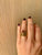 Bulgari Tubogas Serpenti Tourmaline 18k Yellow Gold 3-Row Ring