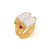 Bulgari Doppio Chandra Porcelain Tourmaline Peridot Gold Ring