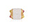 Bulgari Doppio Chandra Porcelain Tourmaline Peridot Gold Ring