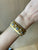 Mario Buccellati Macri Yellow & White Gold Bangle with Diamonds