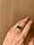Bulgari Emerald Diamond Trombino Gold ring, CA. 1970s