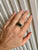 Bulgari Emerald Diamond Trombino Gold ring, CA. 1970s